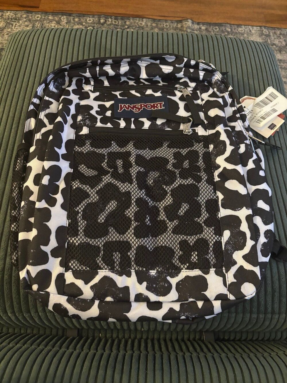 Brand New JanSport Duo Pack Backpack - Groovy Grooves Black (NWT)